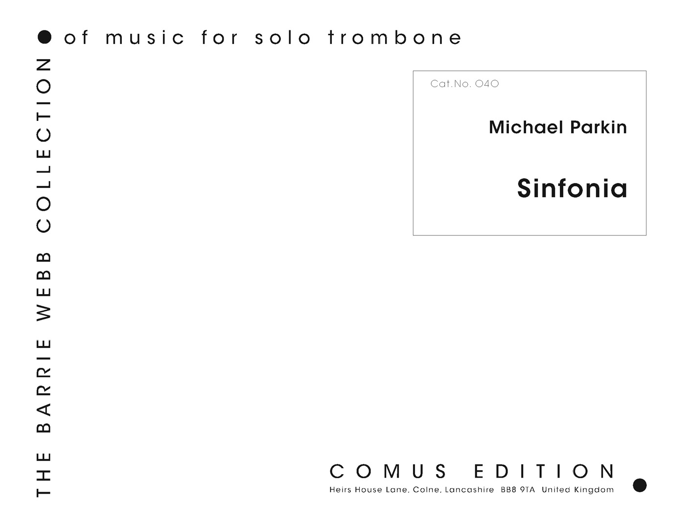 Outer cover of item Sinfonia