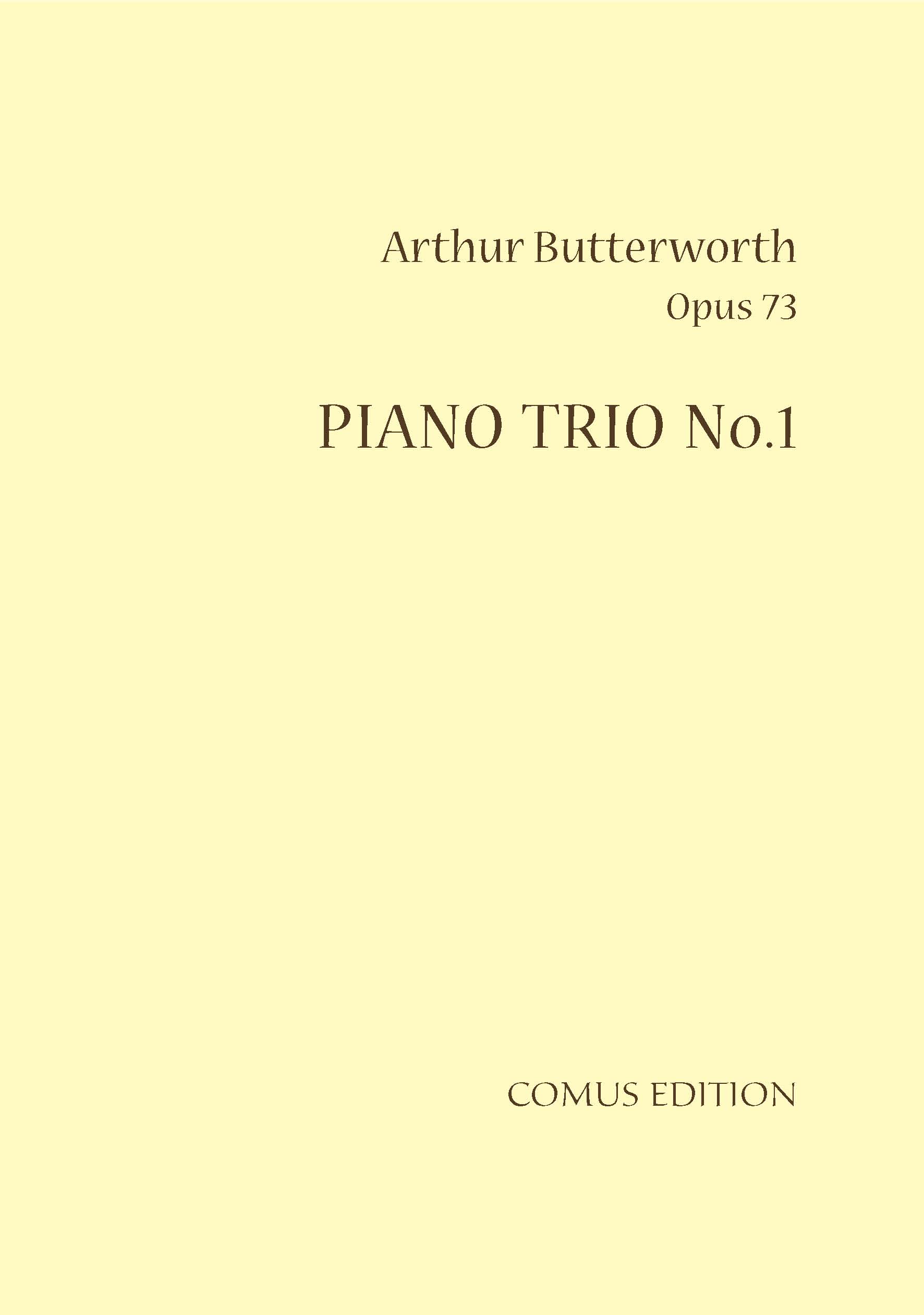 Outer cover of item Piano Trio No.1, Op.73