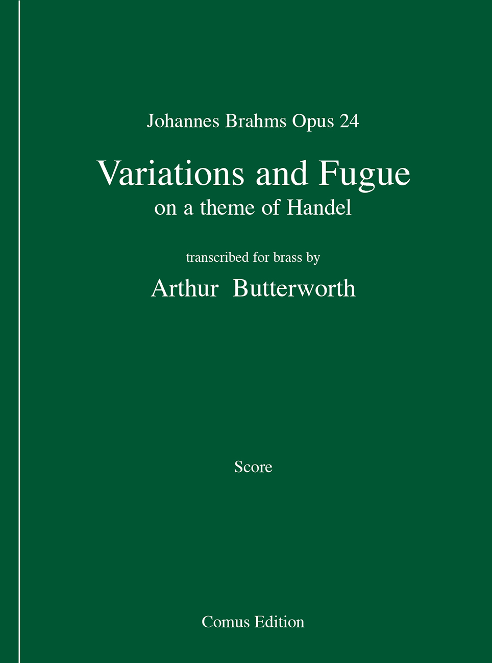 Outer cover of item Variations and Fugue on a theme of Handel, Op.24