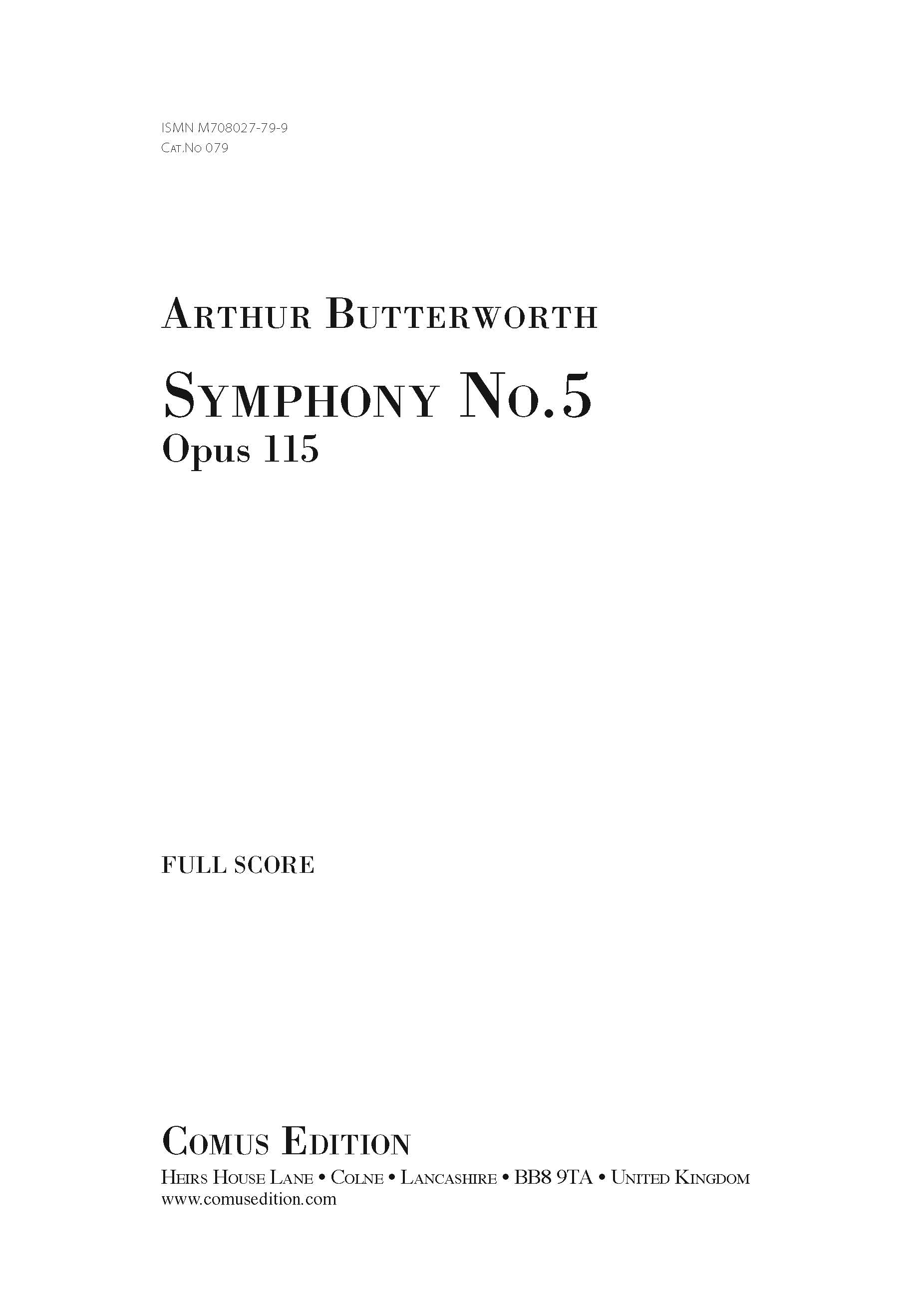 Outer cover of item Symphony No.5, Op.115