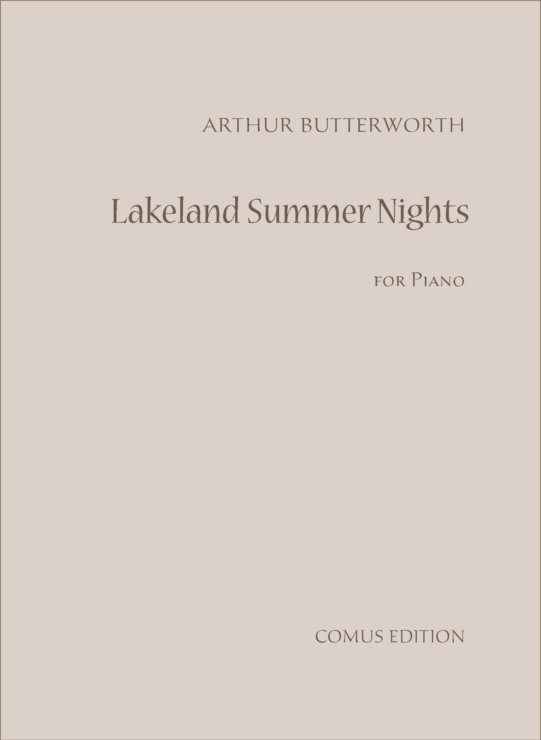 Outer cover of item Lakeland Summer Nights, Op.10