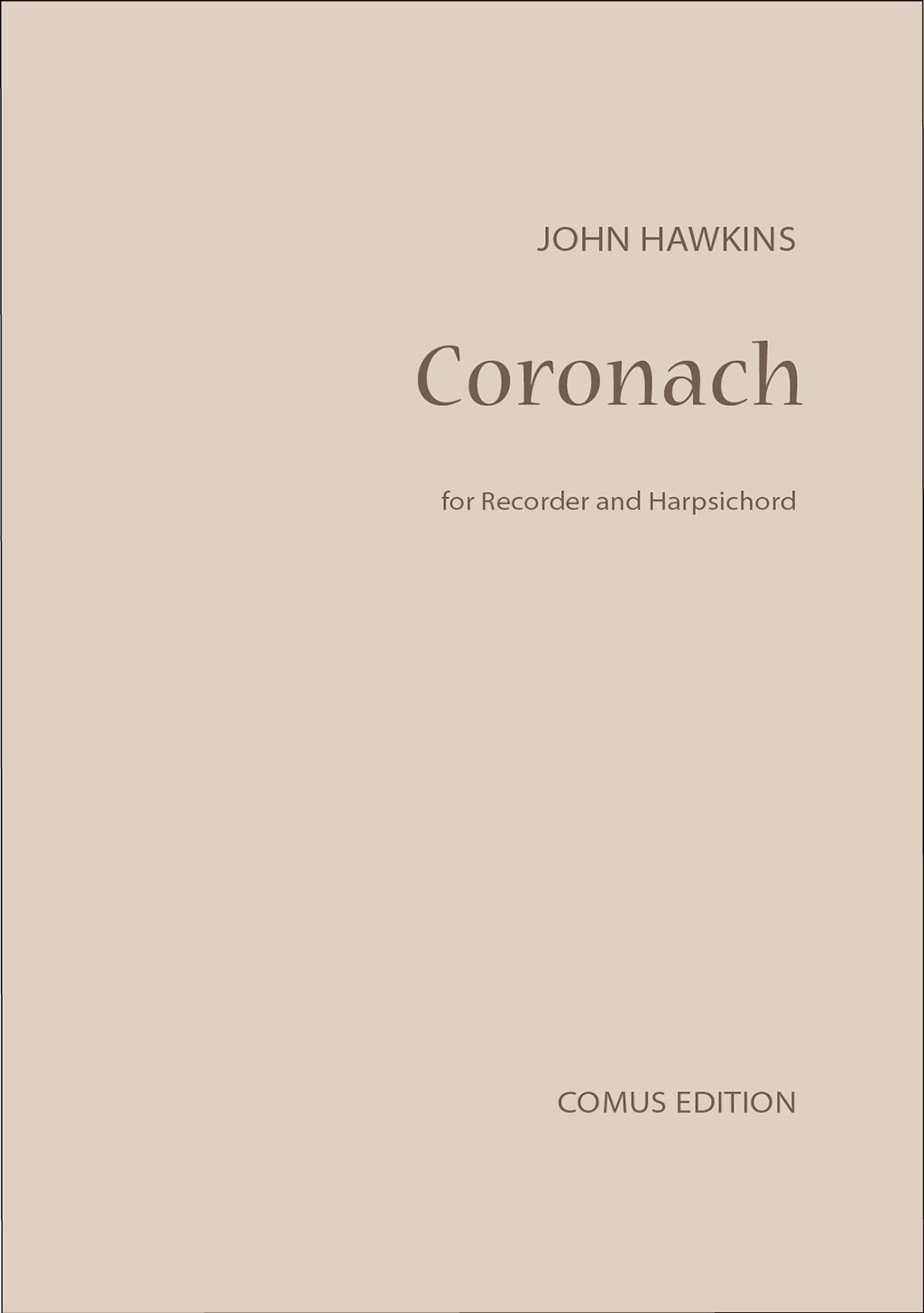 Outer cover of item Coronach