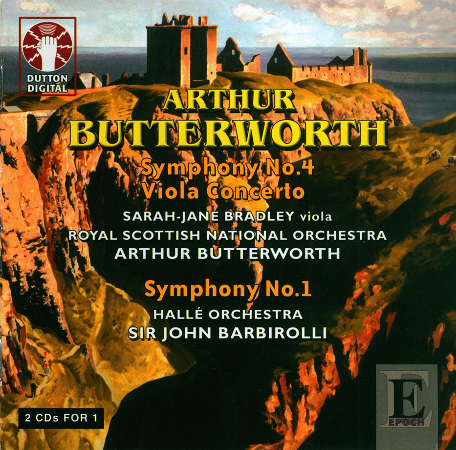 CD cover of item Arthur Butterworth: Symphonies 1 and 4, Viola Concerto (2-CDs)